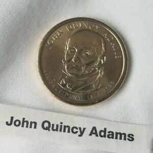 2008 John Quincy Adams Uncirculated - Denver mint Golden Dollar Coin - Free s/h