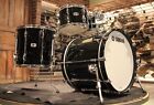 Yamaha Recording Custom 4-piece Solid Black Drum Set (10-12-16-22) - Demo!