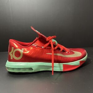 Nike Zoom KD 6 VI Christmas Men’s Size 9.5 Basketball Shoes Kevin Durant 2013