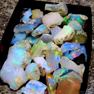Dry opal rough lot AAA Cut grade opal rough natural Ethiopian Welo opal raw lot
