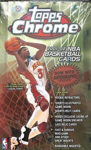 2001-02 Topps Chrome Basketball Sealed Hobby Box