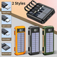 2023 Super 90000000mAh 4 Output Portable Charger Solar Power Bank for Cell Phone