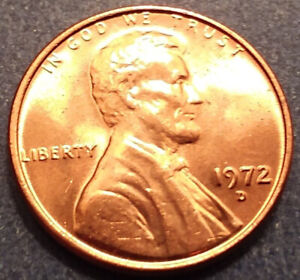 1972 D  Lincoln Memorial Cent - BU