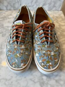 Vans Disney Toy Story Sneakers Shoes Mens 11.5 ANDY Denim Blue Brown