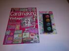 Cardmaking papercraft magazine 98 pgs instructs, + paint set, ideas, crafts