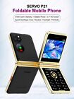 Foldable Flip Mobile Phone 2.4'' Screen 2/3G GSM 4-SIM Unlocked Flimsy CellPhone