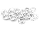 100 Pack Aluminium Grommets Eyelets with Washers for Shoes, Bead Cores, Clothes