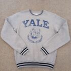 Yale University Sweatshirt Medium Gray Bulldog Crewneck Retro Official Ivy