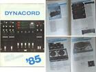 DYNACORD PRO AUDIO BROCHURE (1985) MIXING CONSOLE, POWER AMP, SPEAKER, TURNTABLE