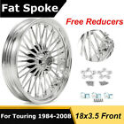 18x3.5 Fat Spoke Front Wheel for Harley Touring Electra Glide Road King 1984-08