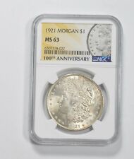 1921 MS63 100th Anniv 2021 Special Label Morgan Silver Dollar NGC *0144