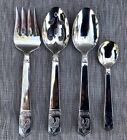Wallace ROOSTER Stainless 18/10 Glossy 4 Piece Serving Set Silverware Flatware