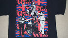 THE WHO 1970 Photo Live on Stage T-Shirt LARGE Daltrey Townshend Moon Entwistle