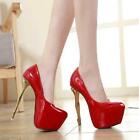 Womens High Heel Stileeto Platform Patent Leather Sexy Party Clubwear Shoes