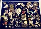 Vintage Brooch Jewelry Lot 65 Piece Fairy Figural Sterling 925 Jade Some Signed
