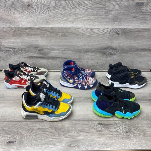Nike Jordan Basketball Sneaker Shoes Youth Size 3.5-6 Colorful -Lot of 5 Pairs-