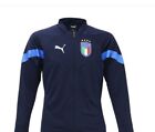 NWT Puma Italy FIGC Coach Training Jacket 2022-2023 Full Zip Small Blue Slim Fit