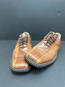 🐆Stacy Adams Brown Mens Shoes Genuine Leather size 8.5 Medium