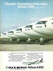 1980 OLYMPIC Airways AIRBUS A300 widebody jet fleet ad airlines advert GREECE