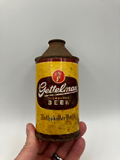 OLD 12oz GETTELMAN Rathskeller (IRTP) Cone Top Beer Can A. Gettelman Milwaukee