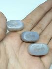 3 PCS of Antique Old Agate Deer, Bull Intaglio Engraved Stamp Dome Bead Pendant