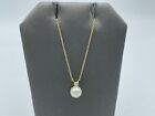 Authentic Tiffany & Co 18K Yellow Gold Pearl Diamond Necklace