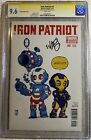 Iron Patriot #1 CGC SS 9.6 Young Variant Marvel Comics Rare Old Skottie Sig