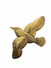 3 Vintage HOMCO Flying Brass Hummingbirds, Wall Decor, 4.25” x 4”-6”