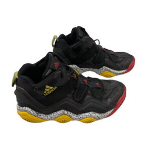 Adidas Top 10 2000 Cement Pack Kobe Bryant Black Red & Yellow Sneakers Size 5.5