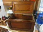 Antique Wood Carpenter's Chest Handmade Storage Vintage Tool Box