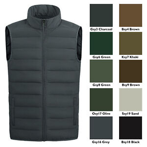Men Outerwear Lightweight Water-Resistant Finish Sleeveless Puffer Vest Jacket