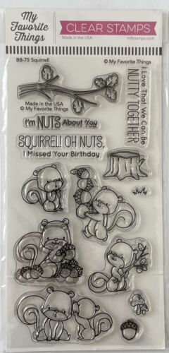 My Favorite Things “SQUIRRELL” Clear Cling Stamp Set
