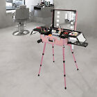 Cosmetic Travel Case Rolling Makeup Train Case  Vanity Organizer W/  LED Lights