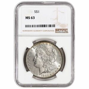 Random Year Pre-1921 (1878 - 1904) $1 Morgan Silver Dollar NGC MS63