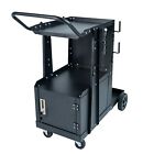 DIYTuning Heavy Duty Welding Carts with Lockable Cabinet & Tank Storage Mobil...