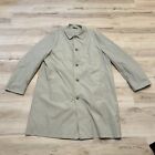 JOS A BANKS  Men 48L Trench Rain Coat Outer Topcoat Lined Beige