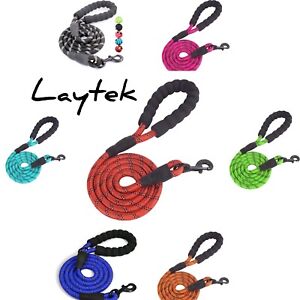 Dog Leash Nylon with Comfortable Padded Handle for All Dog Sizes 5FT-1/2''