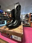Laredo Western Cowboy Mens Leather Boots Black Sz 10.5 4210 NEW