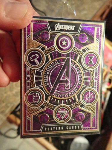 Avengers Premium Playing Cards Poker Size Deck Theory11  New Sealed Purple