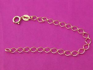 10k gold extension chain necklace extenders solid 10k gold 1inch 2inch 3 4inch