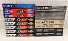 Assorted Factory Sealed Blank Cassette Tapes TDK D90 Maxell XLII90 IRC60 +more