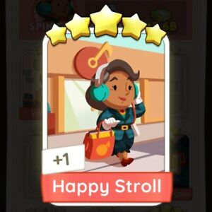 Monopoly GO Sticker 5 ⭐️⭐️⭐️⭐️⭐️ - HAPPY STROLL - Set 14 | ⚡VERY FAST DELIVERY⚡