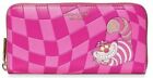 2021 Disney x Kate Spade Alice In Wonderland Cheshire Cat Pink Zip Around Wallet