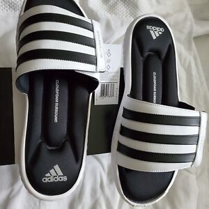 Adidas Sandals Mens Superstar 3G Slides White Adjustable Open Toe G61951 Size 12