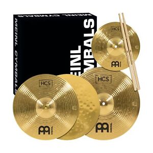 Meinl Cymbals HCS Cymbal Set Box Pack for Drums with 13