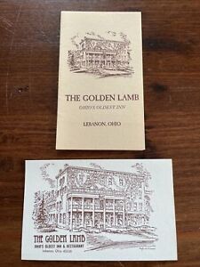 Golden Lamb Inn Lebanon Ohio Artist Rendering Vintage Postcard And Brochure