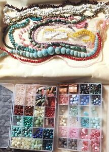 Huge Bead Lot gemstones crystal wire wrap jewelry making supplies