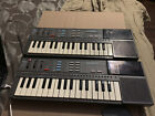 Lot of 2 working Casiotone PT-57 36 key keyboard synths w/ 1 RO-551 Rom Pack