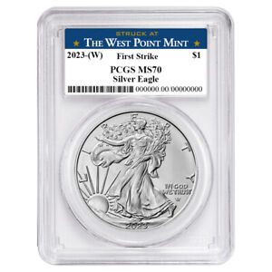 2023 (W) $1 American Silver Eagle PCGS MS70 FS West Point Label