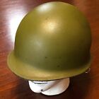 Vintage 60s 70s US Army USGI Green M1 Steel Helmet Shell & Liner RJ STAMPINGS